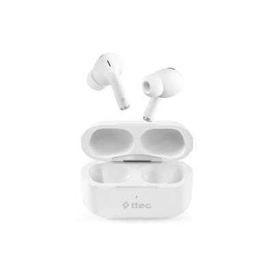 Bluetooth слушалки ttec AirBeat Pro Lite ANC TWS Bluetooth Headset - Бели