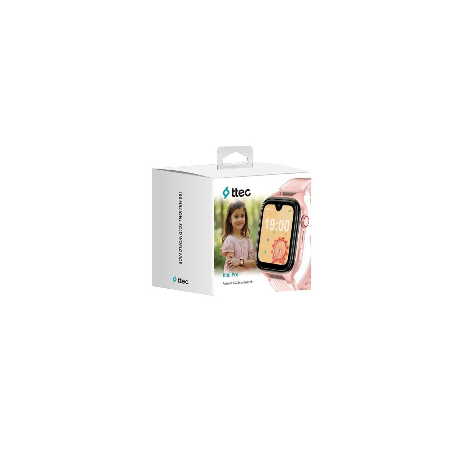 Детски Smart Часовник ttec Kidi Pro Amoled Screen GPS 4G Sim Card - Balerina Pink - Джаджи | Phoneplay.bg