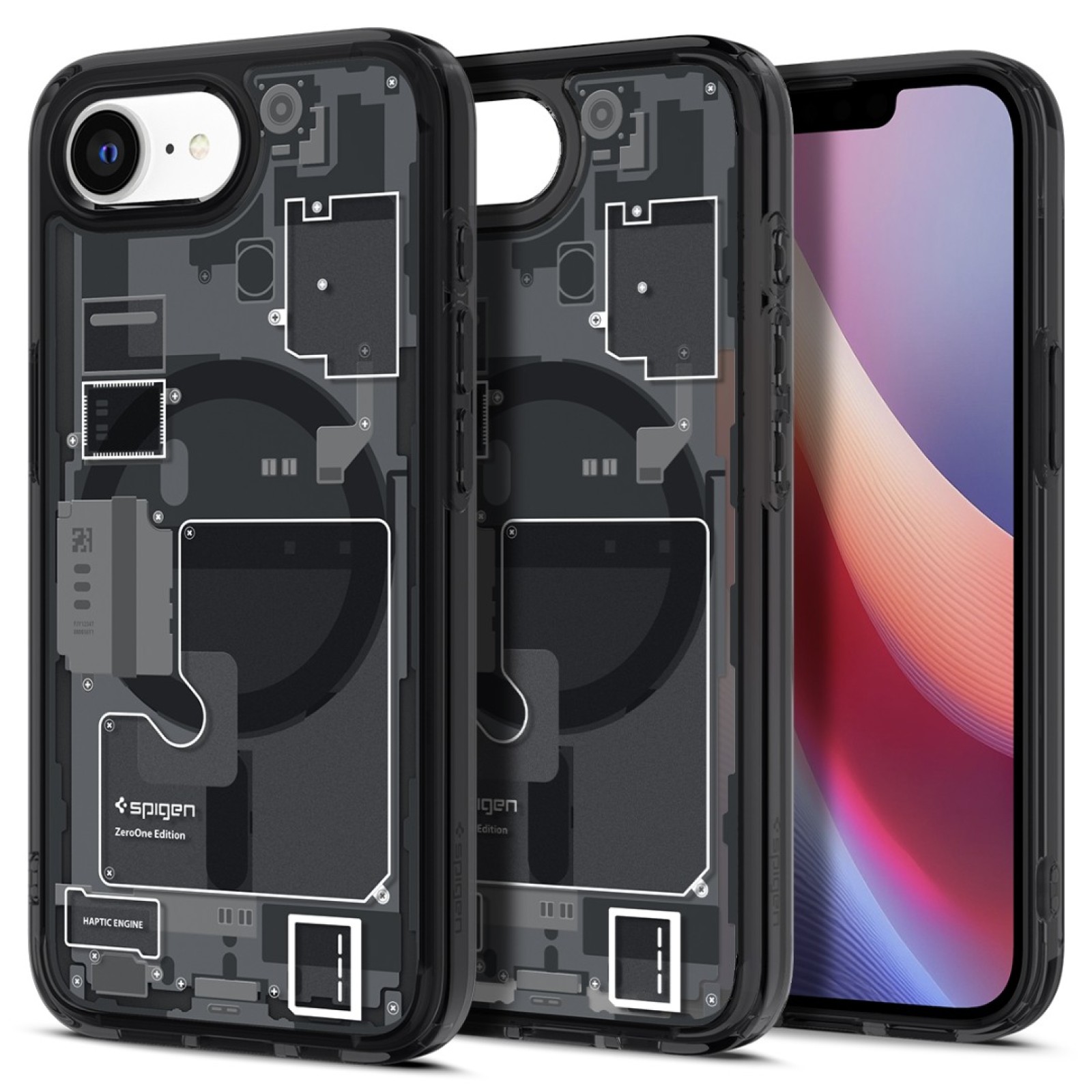 Гръб Spigen Ultra Hybrid MagSafe за iPhone 17E, iPhone 16E - Zero one black - Калъфи за iPhone 16 | Phoneplay.bg