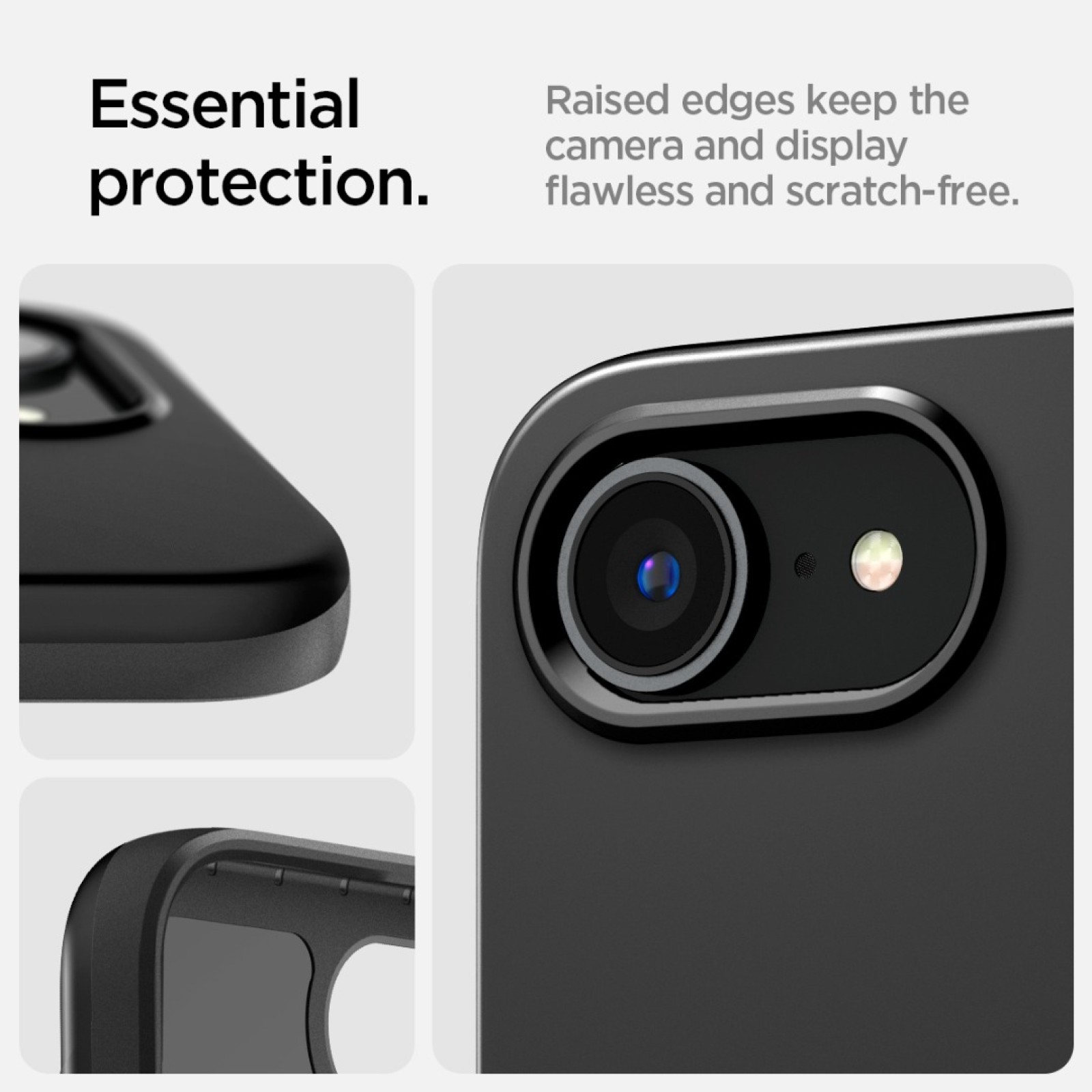 Гръб Spigen за iPhone 17E, iPhone 16E, Thin Fit, MagSafe, Черен - Калъфи за iPhone 16 | Phoneplay.bg