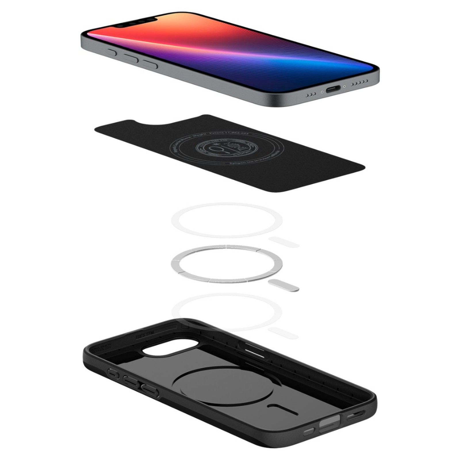 Гръб Spigen за iPhone 17E, iPhone 16E, Thin Fit, MagSafe, Черен - Калъфи за iPhone 16 | Phoneplay.bg