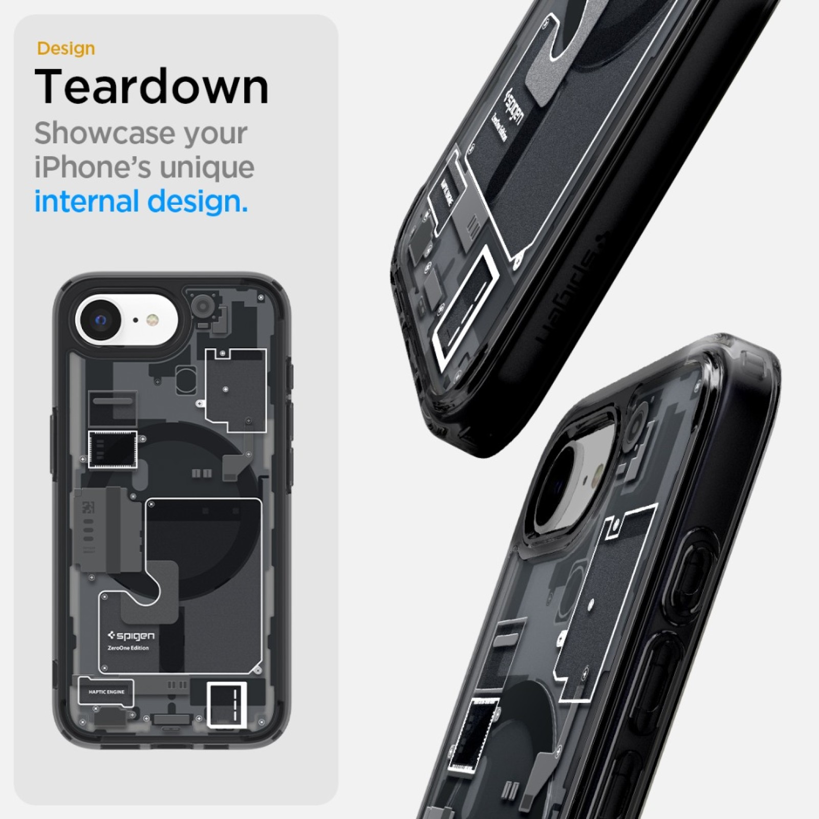 Гръб Spigen Ultra Hybrid MagSafe за iPhone 17E, iPhone 16E - Zero one black - Калъфи за iPhone 16 | Phoneplay.bg