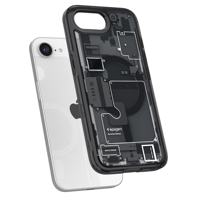 Гръб Spigen Ultra Hybrid MagSafe за iPhone 17E, iPhone 16E - Zero one black - Калъфи за iPhone 16 | Phoneplay.bg