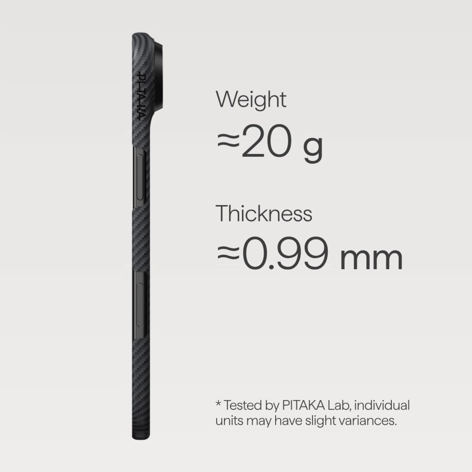 Гръб Pitaka Ultra-Slim Case, Black/Grey за iPhone 17 - Калъфи за iPhone 17 | Phoneplay.bg
