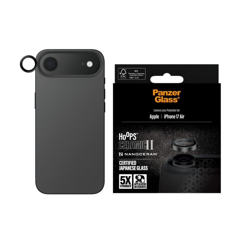 Протектор за камера PanzerGlass Hoops за iPhone 17 Air, Ceramic
