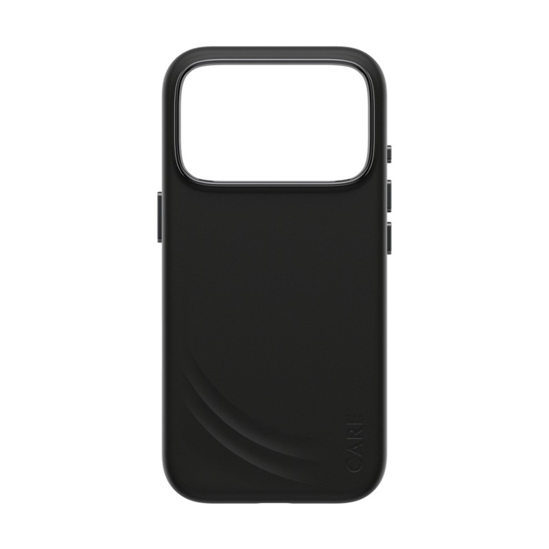 Гръб Care by PanzerGlass за iPhone 17 Pro / 18 Pro, FLOW Case w haptic button - Черен | Phoneplay.bg
