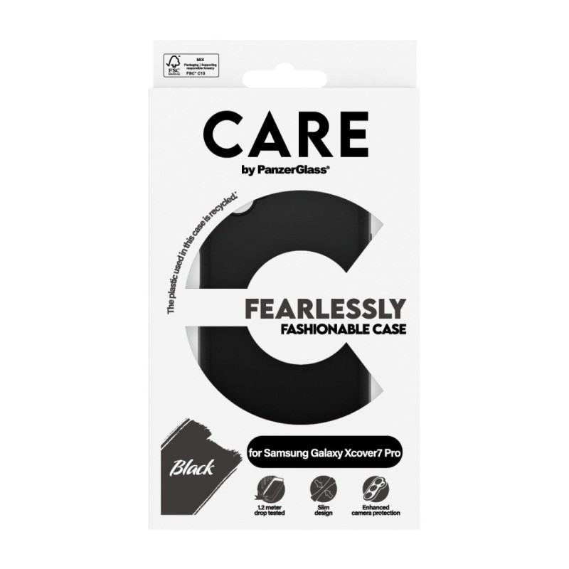Гръб Care by PanzerGlass за Samsung Xcover 7 Pro, TPU - Черен - Калъфи за Samsung Galaxy | Phoneplay.bg