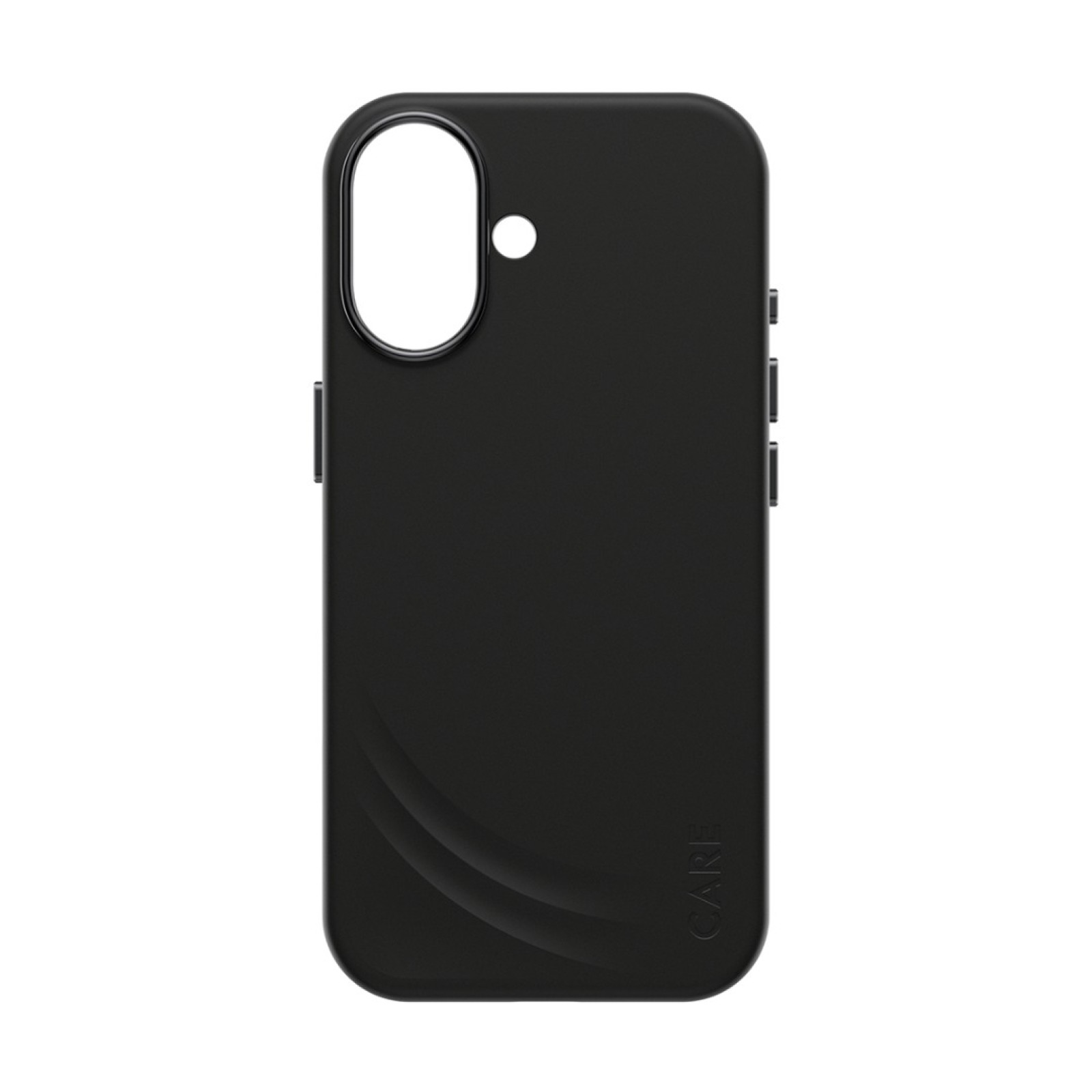 Гръб Care by PanzerGlass за iPhone 17, FLOW Case w haptic button - Черен - Калъфи за iPhone 17 | Phoneplay.bg
