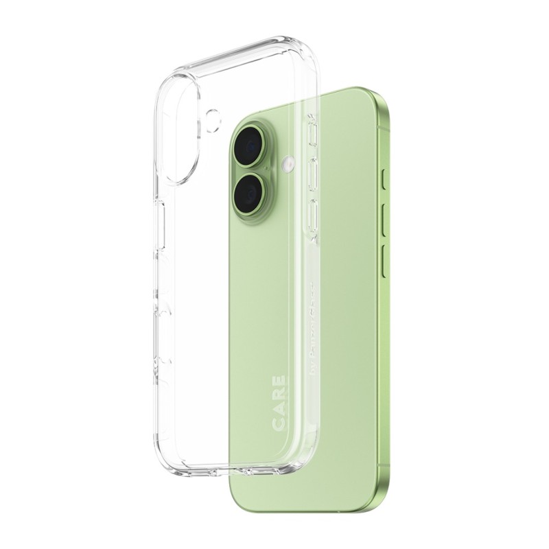 Гръб Care by PanzerGlass за iPhone 17, Flagship Case Transparent Urban Explorer w. Clear Frame - Калъфи за iPhone 17 | Phoneplay.bg