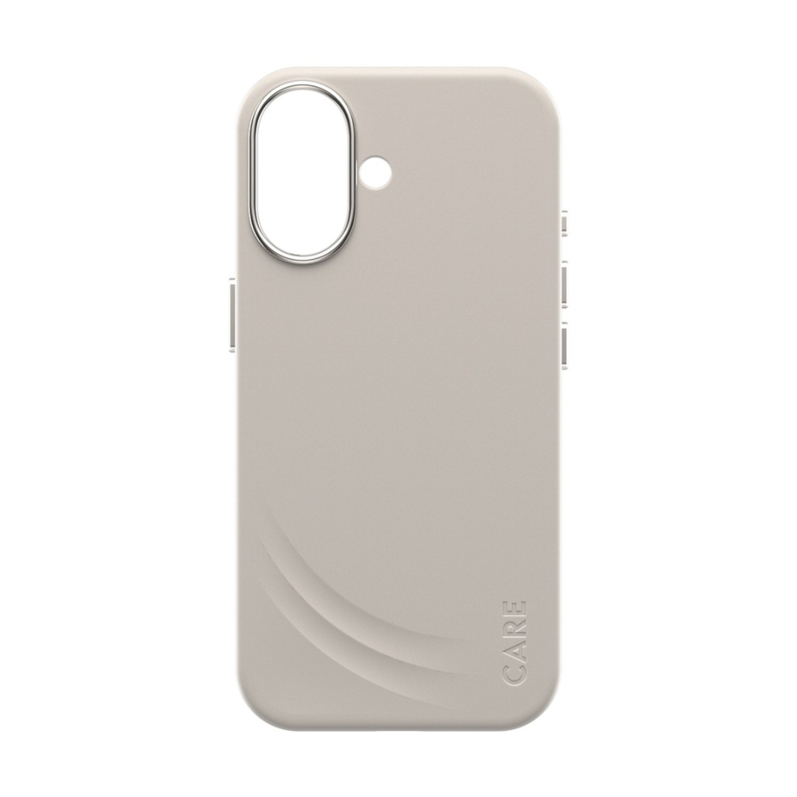 Гръб Care by PanzerGlass за iPhone 17, FLOW Case w haptic button - Vanilla - Калъфи за iPhone 17 | Phoneplay.bg