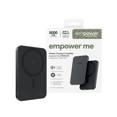 Външна батерия empower by PanzerGlass empower Bank 5000mAh - Черна
