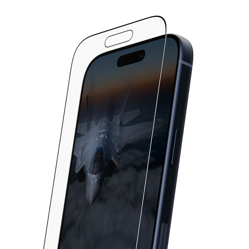 Стъклен протектор PanzerGlass за iPhone 17 Pro / 18 Pro, Stealth, UWF, инсталационен бокс, w. Black Frame | Phoneplay.bg