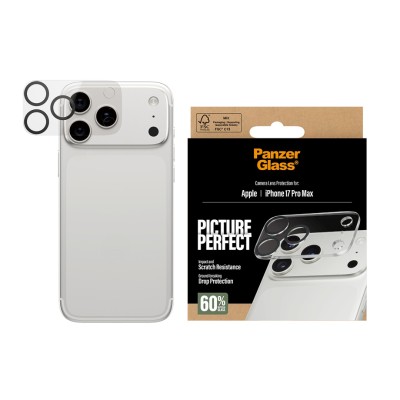 Протектор за камера PanzerGlass PicturePerfect за iPhone 17 Pro Max, Прозрачен Протектор за камера PanzerGlass PicturePerfect за iPhone 17 Pro Max, Прозрачен