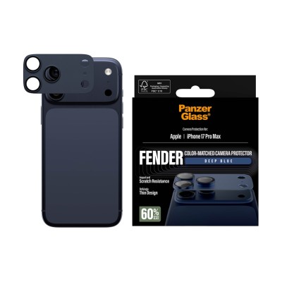 Протектор за камера PanzerGlass Hoops за iPhone 17 Pro Max, FENDER CLP - Blue