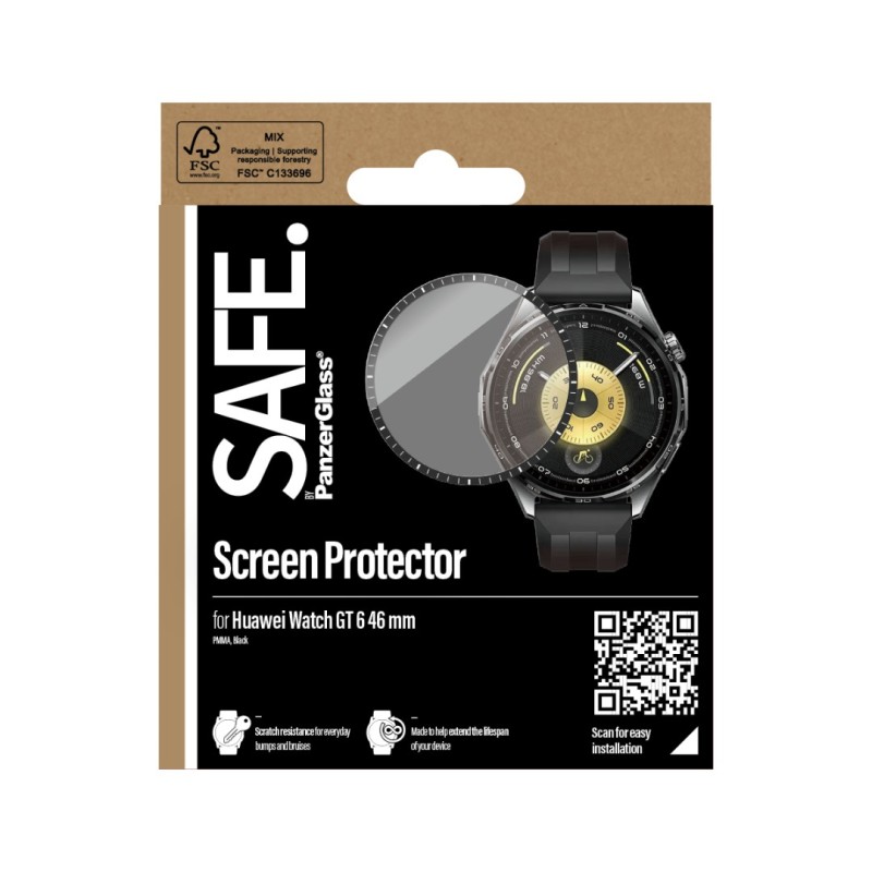 Стъклен протектор за часовник Safe за Huawei WATCH GT6 46mm - Стъклен Протектор | Phoneplay.bg