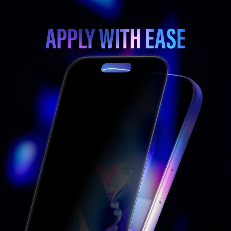 Стъклен протектор Safe за iPhone 17 Pro / 18 Pro, Privacy, UWF, EasyAligner | Phoneplay.bg