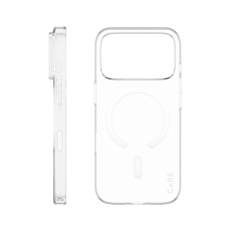 Гръб Care by PanzerGlass за iPhone 17 Pro / 18 Pro, MagSafe, SuperSlim, White | Phoneplay.bg