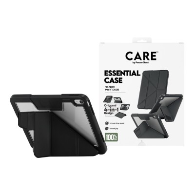 Калъф CARE by PanzerGlass за iPad 11 (2025), Y Fold, Черен Калъф CARE by PanzerGlass за iPad 11 (2025), Y Fold, Черен