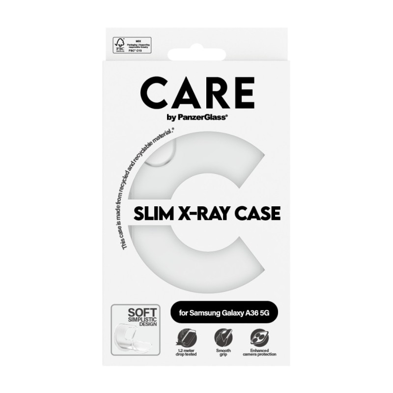 Гръб Care by PanzerGlass за Samsung Galaxy A36 5G, Fashionable Case Прозрачен X-Ray Soft Basic - Samsung Galaxy A36 | Phoneplay.bg