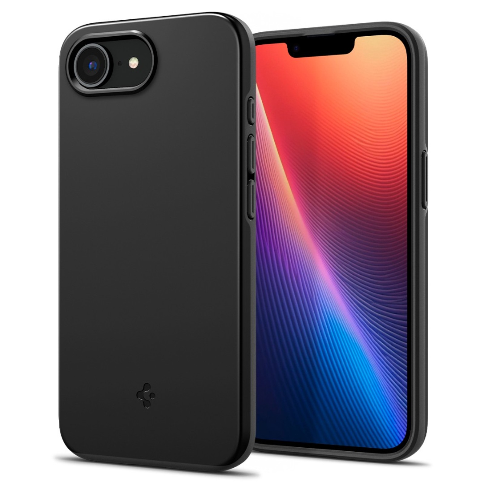 Гръб Spigen за iPhone 17E, iPhone 16E, Thin Fit, MagSafe, Черен - Калъфи за iPhone 16 | Phoneplay.bg