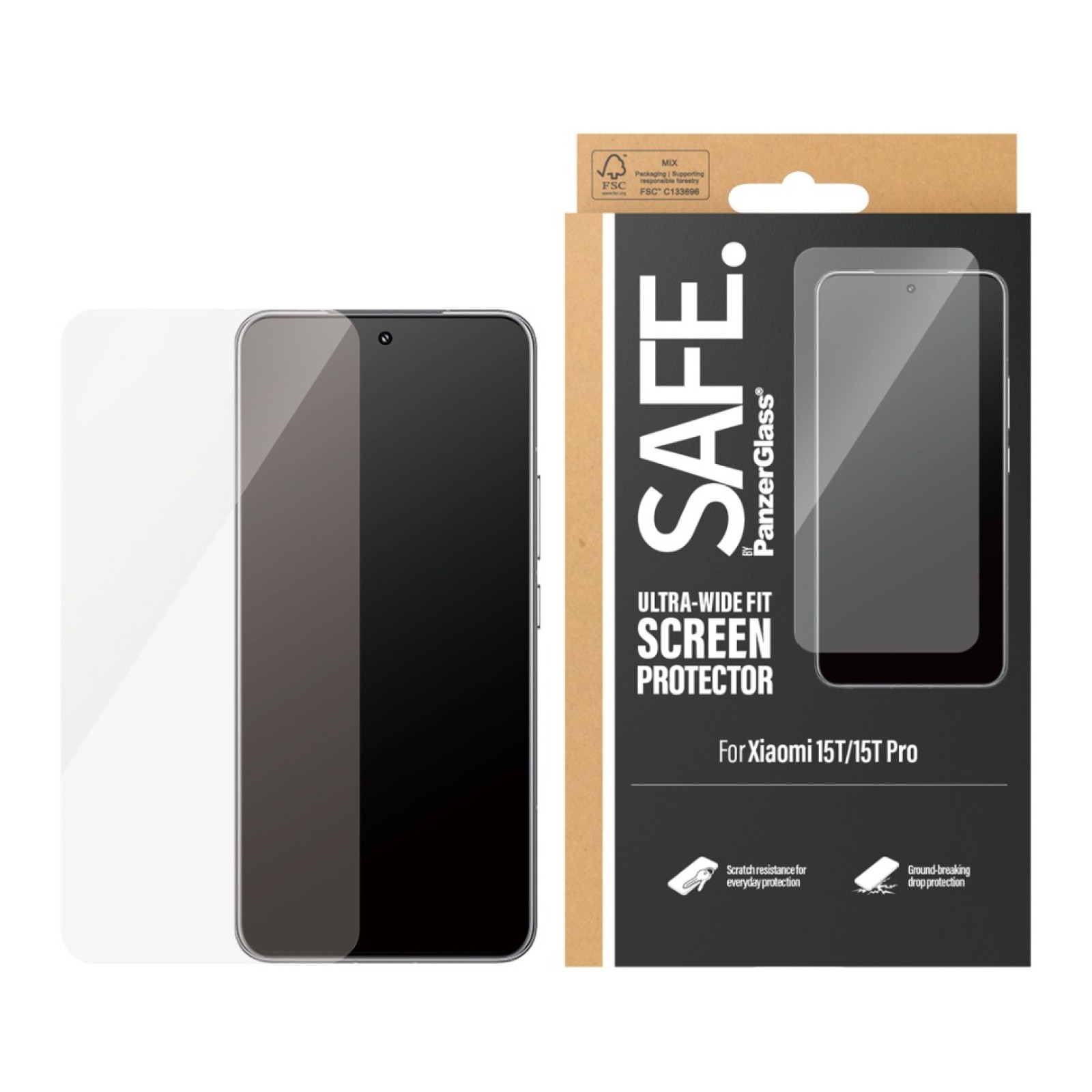 Стъклен протектор Safe за Xiaomi 15T / 15T Pro, UWF - Стъклен Протектор | Phoneplay.bg