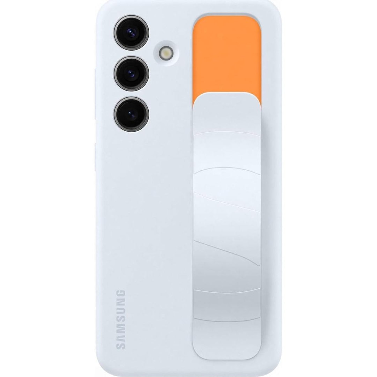 Оригинален гръб Samsung Standing Grip Cover за Galaxy S24 - Син, EF-GS921CLEGWW - Калъфи за Samsung Galaxy S24 | Phoneplay.bg
