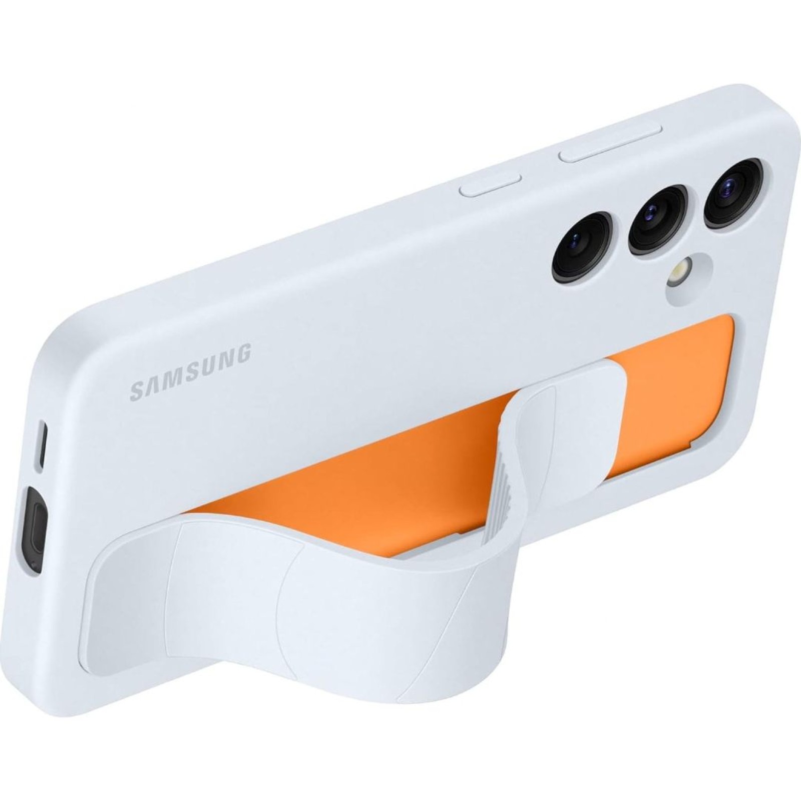 Оригинален гръб Samsung Standing Grip Cover за Galaxy S24 - Син, EF-GS921CLEGWW - Калъфи за Samsung Galaxy S24 | Phoneplay.bg