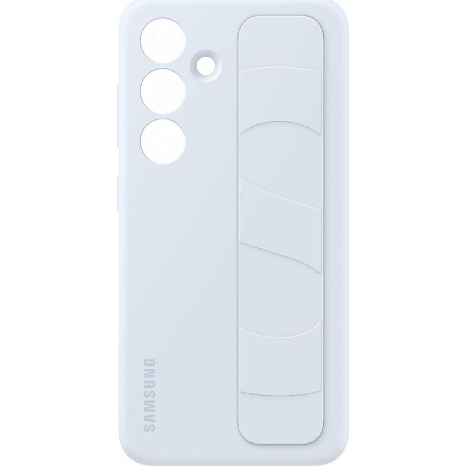 Оригинален гръб Samsung Standing Grip Cover за Galaxy S24 - Син, EF-GS921CLEGWW - Калъфи за Samsung Galaxy S24 | Phoneplay.bg