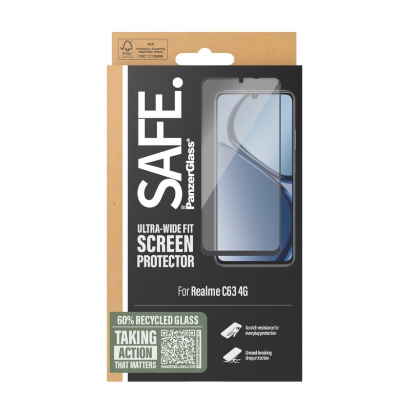 Стъклен протектор Safe за Realme C63 4G, UWF - Стъклен Протектор | Phoneplay.bg