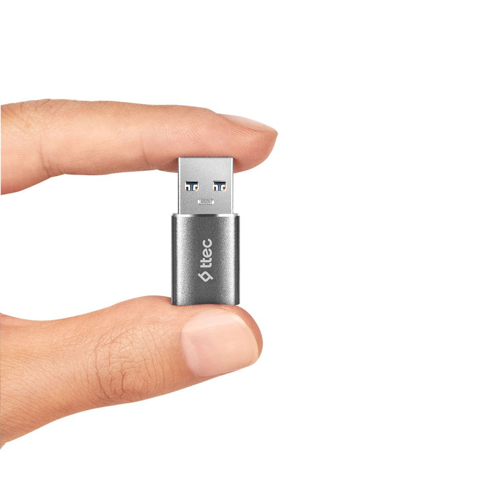 Адапттер OTG ttec USB-A -Type-C 3.0 OTG Converter - Черен - Data кабел и адаптери | Phoneplay.bg