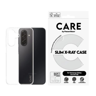 Калъф CARE by PanzerGlass за Samsung Galaxy A17/A18, Case Fashion X-Ray Soft Basic - Прозрачен