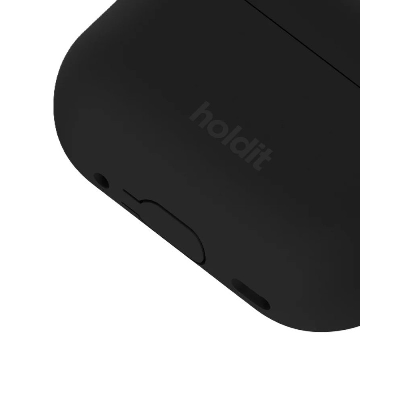 Калъф Holdit Silicone Case Solid AirPods Pro 1/2 - Черен - Кейсове и калъфи | Phoneplay.bg