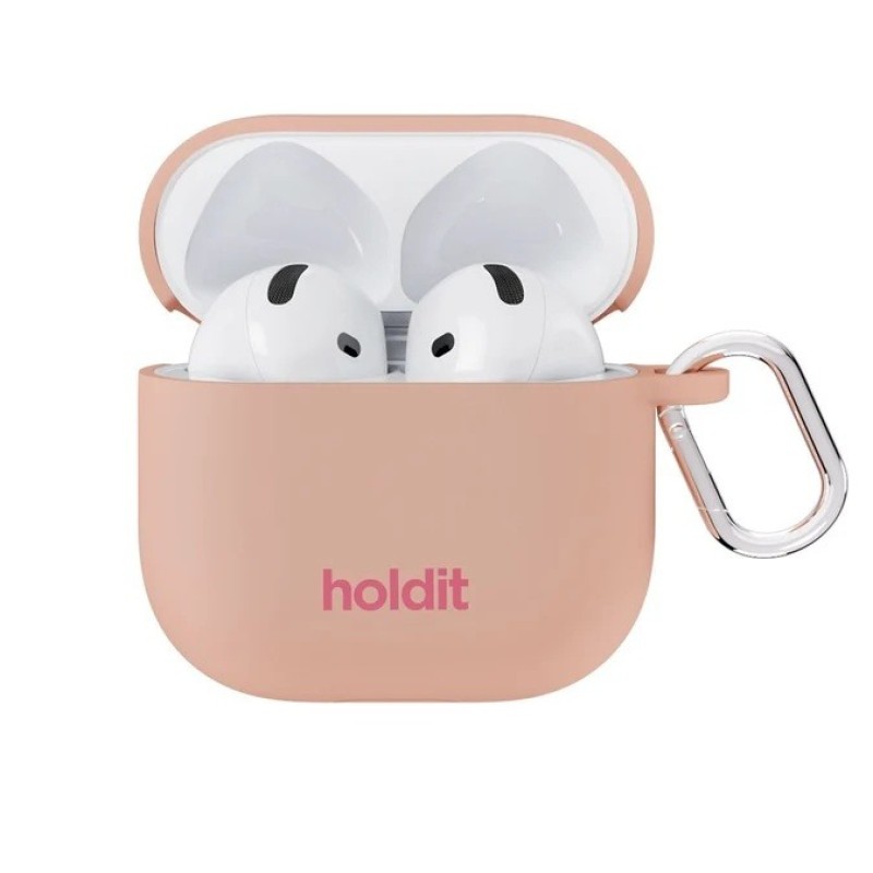 Калъф Holdit Silicone Case Solid AirPods 4 - Bare Pink