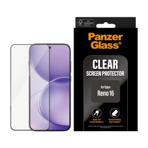 Стъклен протектор PanzerGlass за Oppo Reno 16, UWF