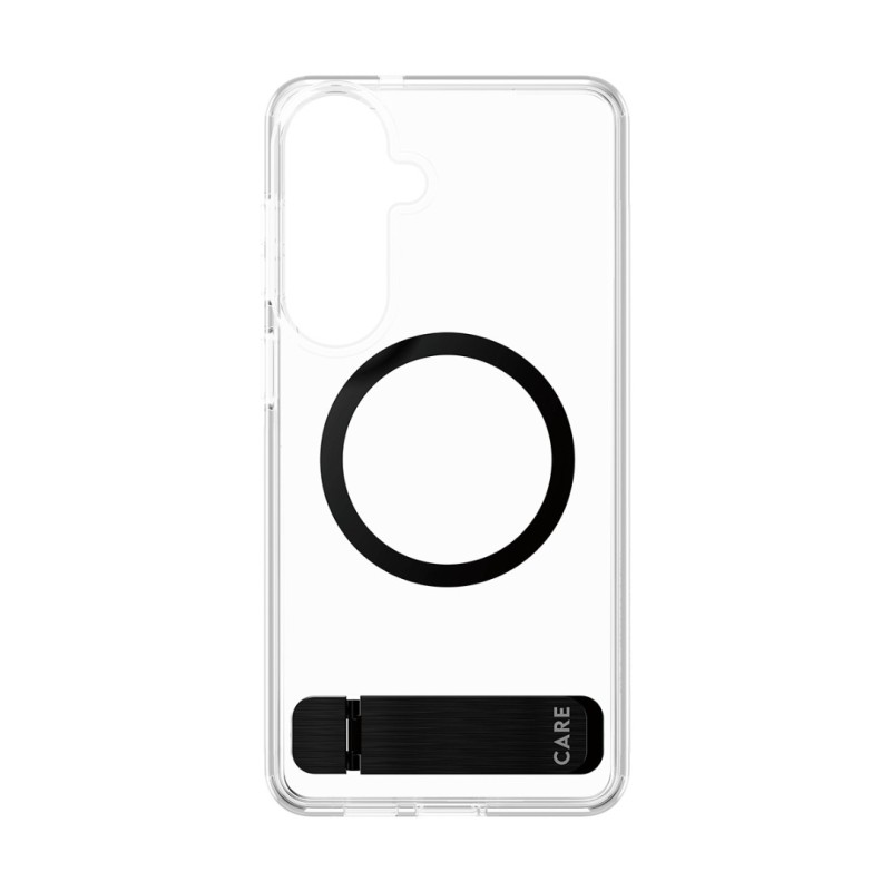 Гръб CARE by PanzerGlass за Samsung Galaxy S26 Plus, Urban Explorer Case w. Black Kickstand and Qi - Прозрачен - Калъфи за Samsung Galaxy S26+ | Phoneplay.bg