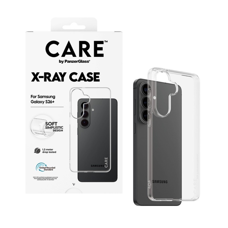 Гръб CARE by PanzerGlass за Samsung Galaxy S26 Plus, X-Ray Case - Прозрачен - Калъфи за Samsung Galaxy S26+ | Phoneplay.bg