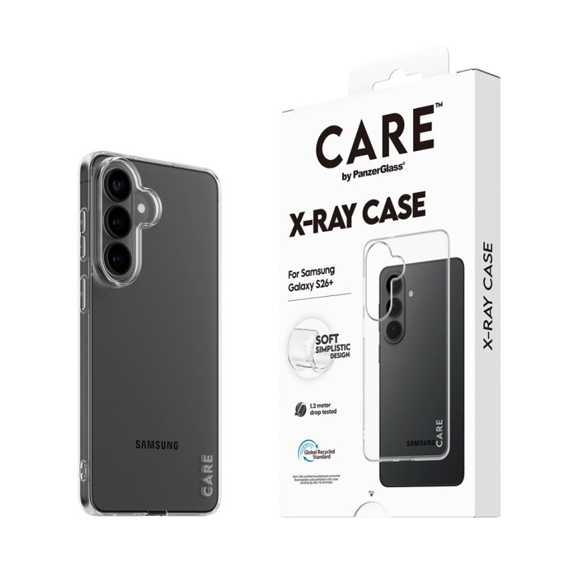 Гръб CARE by PanzerGlass за Samsung Galaxy S26 Plus, X-Ray Case - Прозрачен - Калъфи за Samsung Galaxy S26+ | Phoneplay.bg