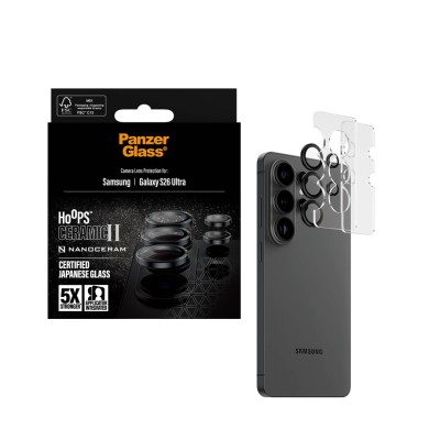 Протектор за камера PanzerGlass Hoops за Samsung Galaxy S26 Ultra Ceramic II Camera Lens Protector Протектор за камера PanzerGlass Hoops за Samsung Galaxy S26 Ultra Ceramic II Camera Lens Protector