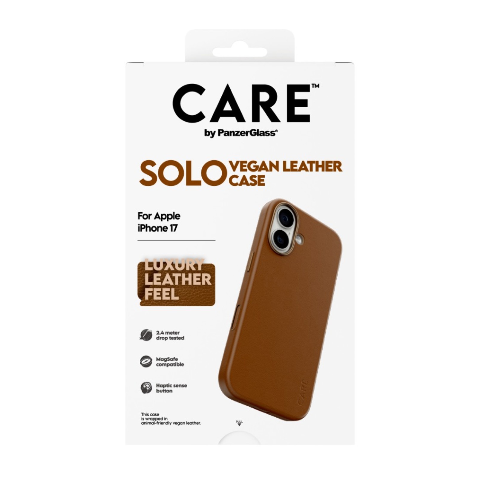 Гръб Care by PanzerGlass за iPhone 17, Flagship, MagSafe, SOLO- Кафяв - Калъфи за iPhone 17 | Phoneplay.bg