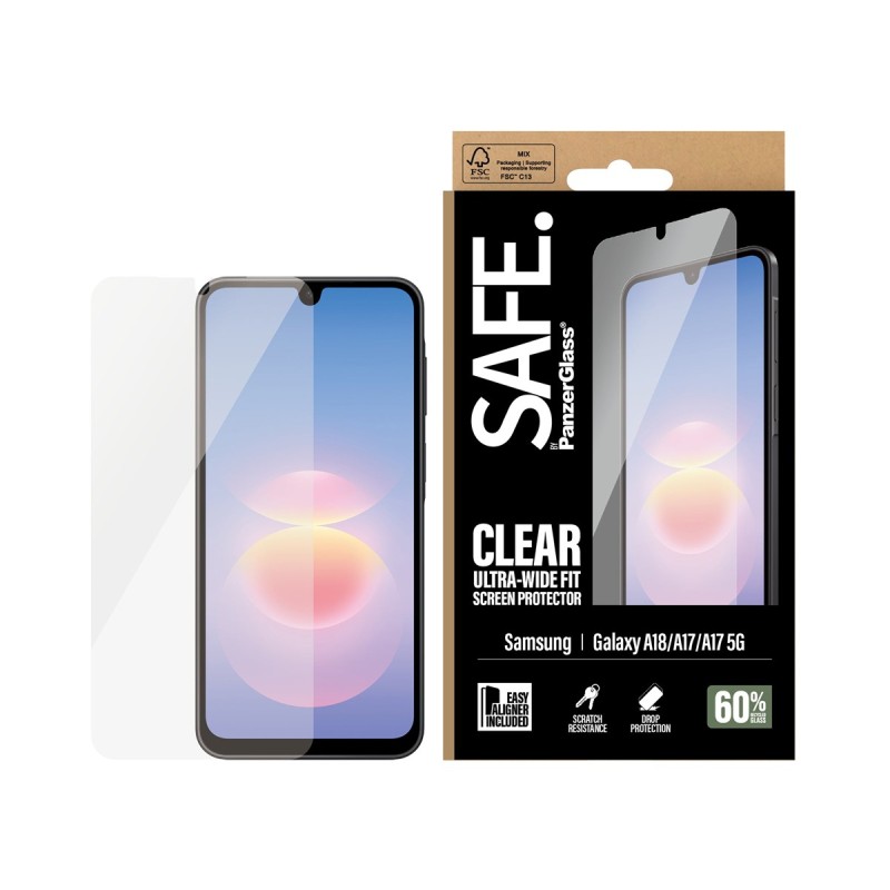 Стъклен протектор Safe за Samsung Galaxy A17/A18, UWF - Протектори | Phoneplay.bg