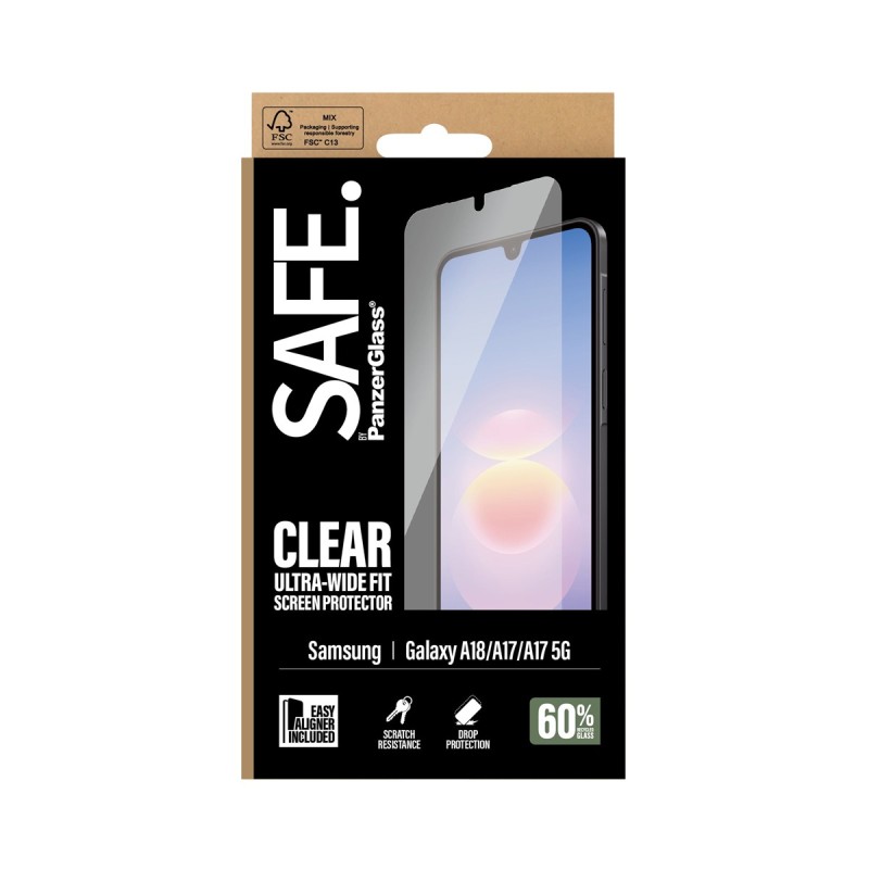 Стъклен протектор Safe за Samsung Galaxy A17/A18, UWF - Протектори | Phoneplay.bg