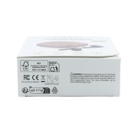 Bluetooth слушалки Guess TWS ENC Grained PU Square Script Metal - Розови
