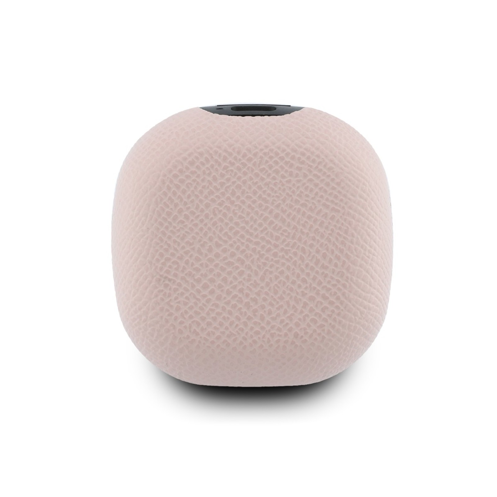 Bluetooth слушалки Guess TWS ENC Grained PU Square Script Metal - Розови