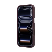 Калъф Lacoste за iPhone 18 Pro Max, PVC Petit Pique MagSafe Case with Ring Stand - Бордо