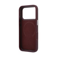 Калъф Lacoste за iPhone 18 Pro Max, PVC Petit Pique MagSafe Case with Ring Stand - Бордо