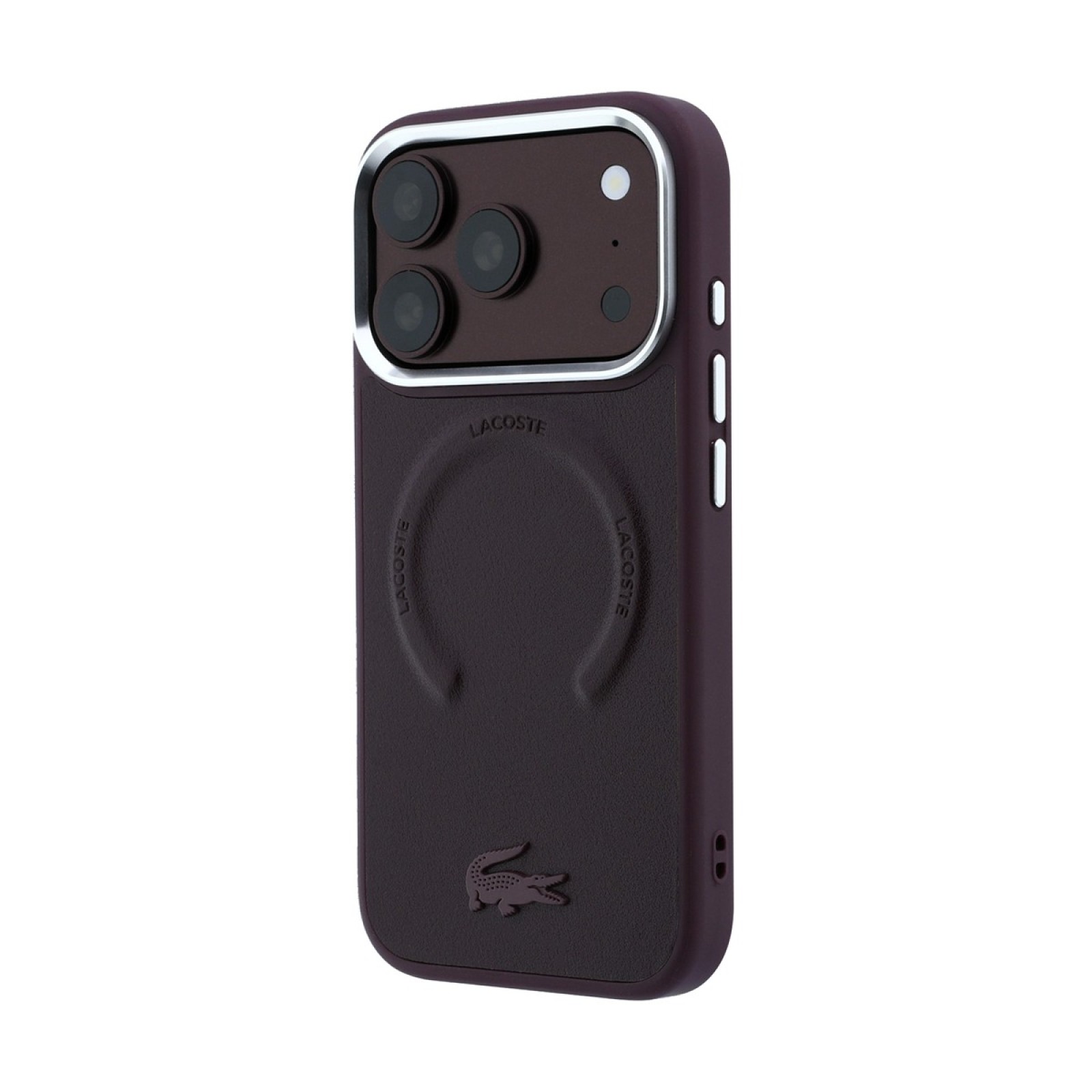 Калъф Lacoste за iPhone 18 Pro Max, PU Lenglen Icon MagSafe Case - Бордо