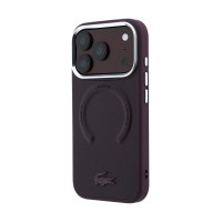 Калъф Lacoste за iPhone 18 Pro Max, PU Lenglen Icon MagSafe Case - Бордо