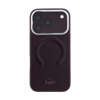 Калъф Lacoste за iPhone 18 Pro Max, PU Lenglen Icon MagSafe Case - Бордо