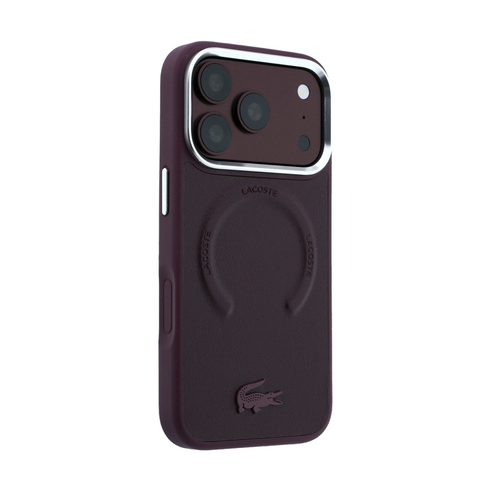 Калъф Lacoste за iPhone 18 Pro Max, PU Lenglen Icon MagSafe Case - Бордо