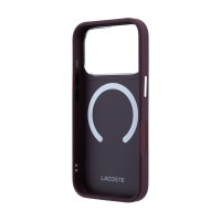 Калъф Lacoste за iPhone 18 Pro Max, PU Lenglen Icon MagSafe Case - Бордо